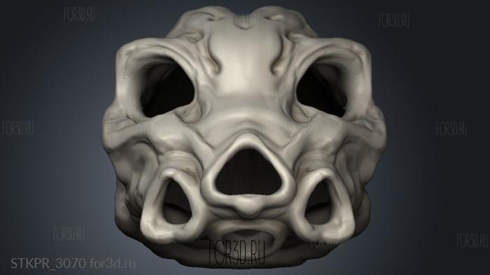 A DEN ALIEN EVIL DELIVERABLES PROPS Skull Mind Horror NEEDS 3d stl for CNC