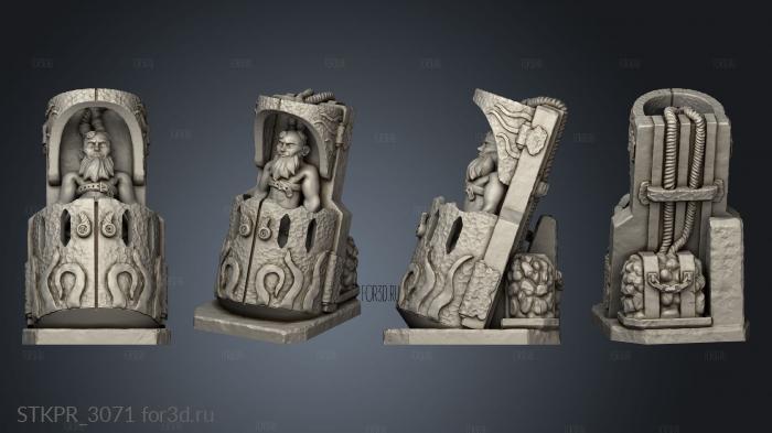 A DEN ALIEN EVIL DELIVERABLES TERRAIN CONTAINMENT TUBES Containment Tube Dwarf 3d stl for CNC