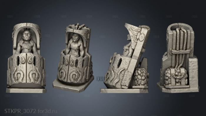 A DEN ALIEN EVIL DELIVERABLES TERRAIN CONTAINMENT TUBES Containment Tube Human 3d stl for CNC