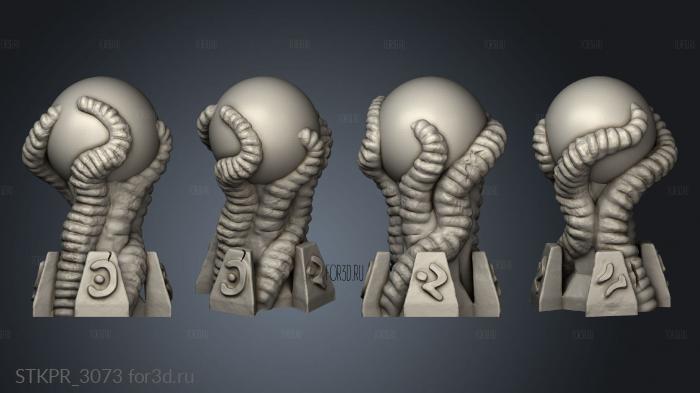 A DEN ALIEN EVIL DELIVERABLES TERRAIN Scrying Ball 3d stl for CNC