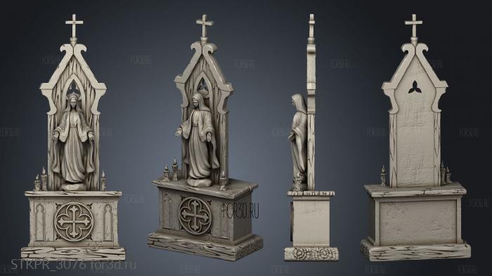 Abbey Monks Altar 3d stl for CNC