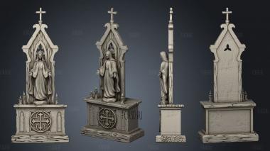 Abbey Monks Altar stl model for CNC