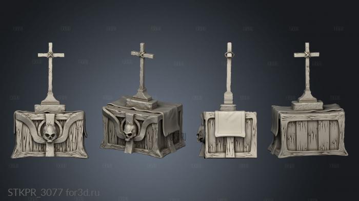 Abbey Monks Altar 3d stl for CNC