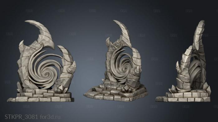 Abyss Demons Minion Portal Active 3d stl for CNC