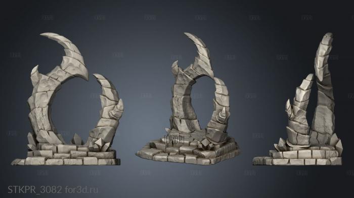 Abyss Demons Minion Portal Inactive 3d stl for CNC