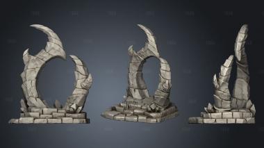 Abyss Demons Minion Portal Inactive stl model for CNC