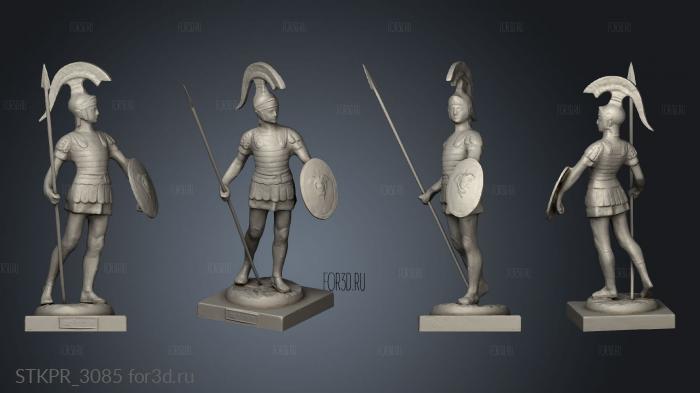 Achilles Statue 3d stl for CNC