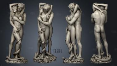 adam and eve stl model for CNC