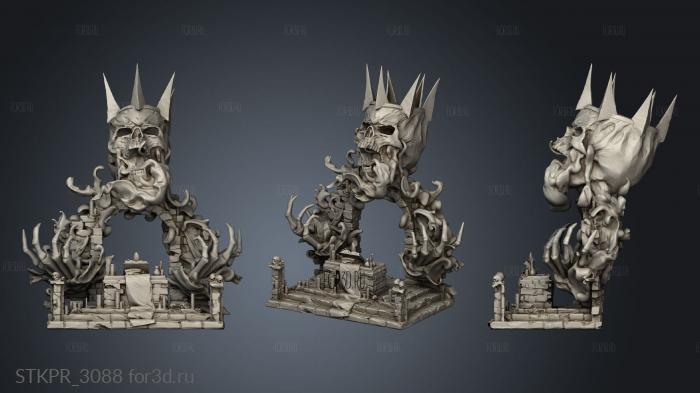 Additional Lich Ritual Diorama wall 3d stl for CNC