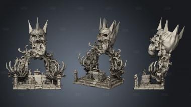 Additional Lich Ritual Diorama wall stl model for CNC