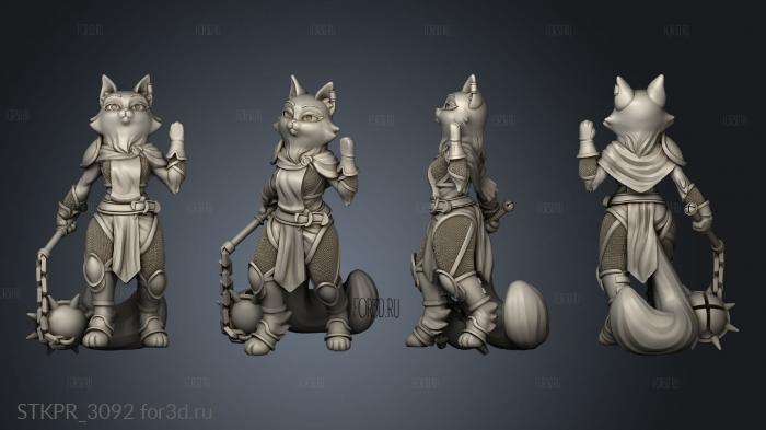 Adventure Cat Bard Rogue Cleric 3d stl for CNC