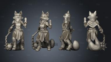 Adventure Cat Bard Rogue Cleric stl model for CNC