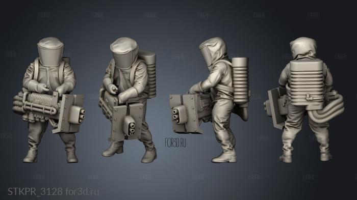 Albino Raven Biohazard Suit Heavy Plasma Shield 3d stl for CNC