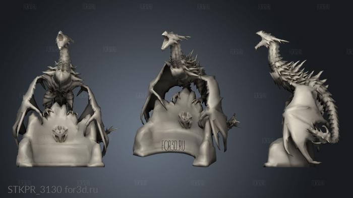 Alduin 3d stl for CNC