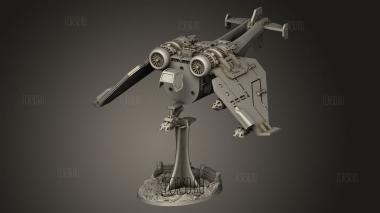 Ядро ivon и боевой корабль Харрикейн батальона 3d stl модель для ЧПУ