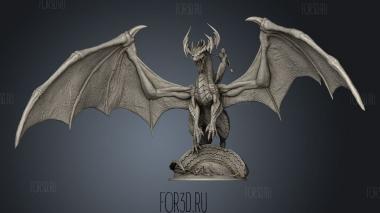 Ancient Green Dragon Mountedver stl model for CNC