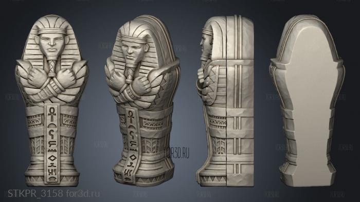 Ancient Undead Terrain Sarcophagus 3d stl for CNC