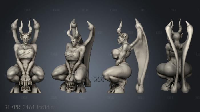 anesh Daemon succubus 3d stl for CNC