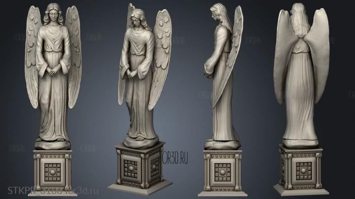 Angel sculpture 3d stl for CNC