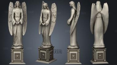 Angel sculpture stl model for CNC