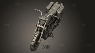 Аника и Моторная Фигурка Возвращаются На Велосипеде 3d stl модель для ЧПУ