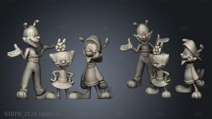 Animaniacs all 3d stl for CNC