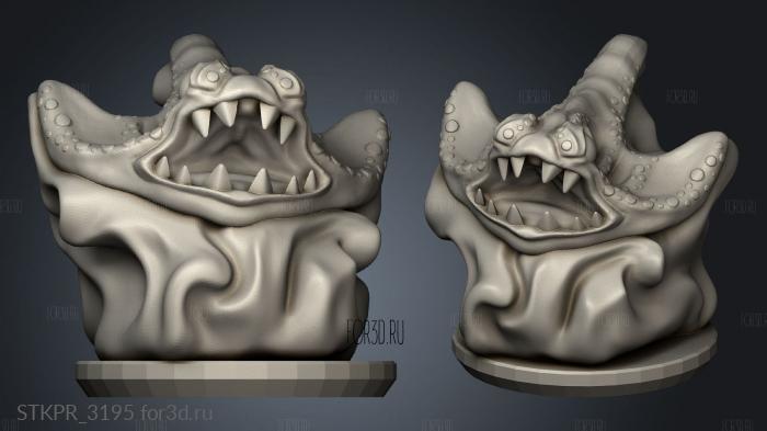 Ankylo Daemon 3d stl for CNC