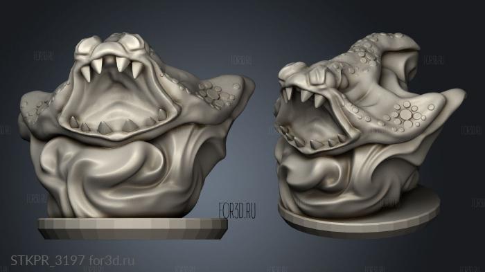 Ankylo Daemon 3d stl for CNC