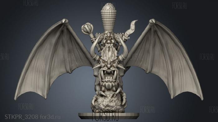 Ankylo Magma Sorcerer on Lammasu 3d stl for CNC