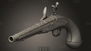 Энн пистолетик 3d stl модель для ЧПУ