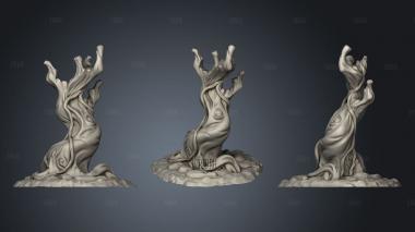 Plains tree curvy stl model for CNC