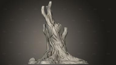 Равнинное дерево 3d stl модель для ЧПУ