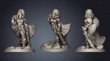 Arbiter Heroes the realm thief female stl model for CNC