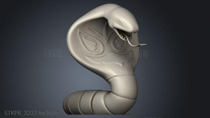 ARBOK Flex WITH and tongue curved 3d stl for CNC