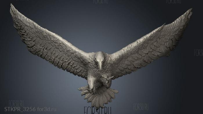 Arthur Baroni eagle from the ring adapted to table game 3d stl for CNC