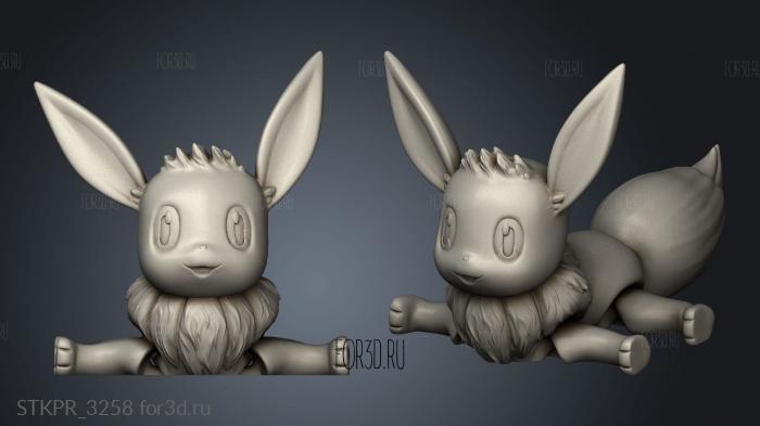 Eeveelution Eevee 3d stl for CNC