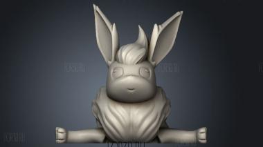 Eeveelution Flareon stl model for CNC