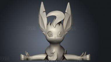 Eeveelution Leafeon stl model for CNC