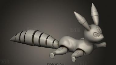 Технология Эволюция Umbreon 3d stl модель для ЧПУ