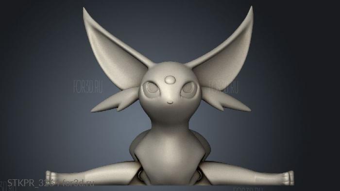 Eeveelution 3d stl for CNC