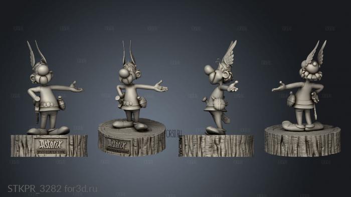 Asterix 3d stl for CNC