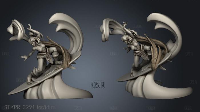 Avatar Korra Sculpt band Soc 3d stl for CNC