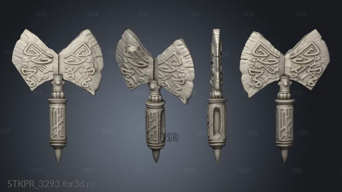 Axe 3d stl for CNC
