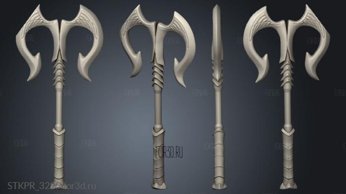 Axe 3d stl for CNC