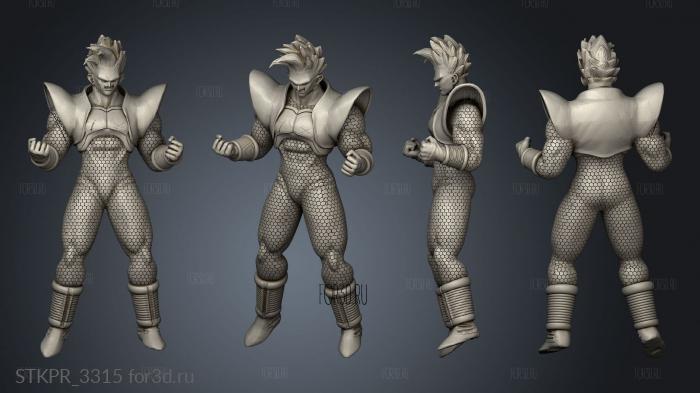 Baby Vegeta con Oozaru Bota der 3d stl for CNC