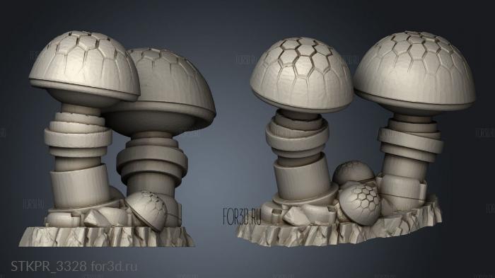 Backer Gifts Data Shrooms 3d stl for CNC