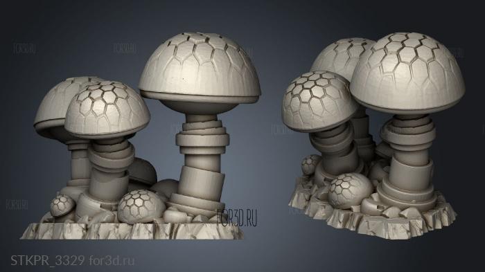 Backer Gifts Data Shrooms 3d stl for CNC