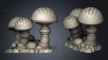 Backer Gifts Data Shrooms stl model for CNC