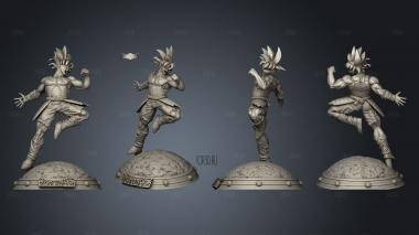 Bardock Dragon Ball power stl model for CNC