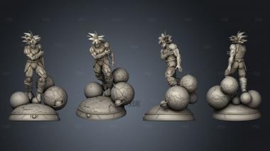 Bardock On Planet stl model for CNC